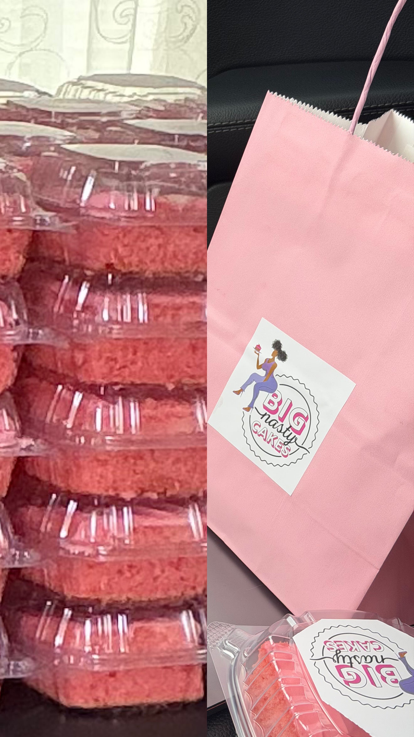 Big Nasty Strawberry Cake Slice